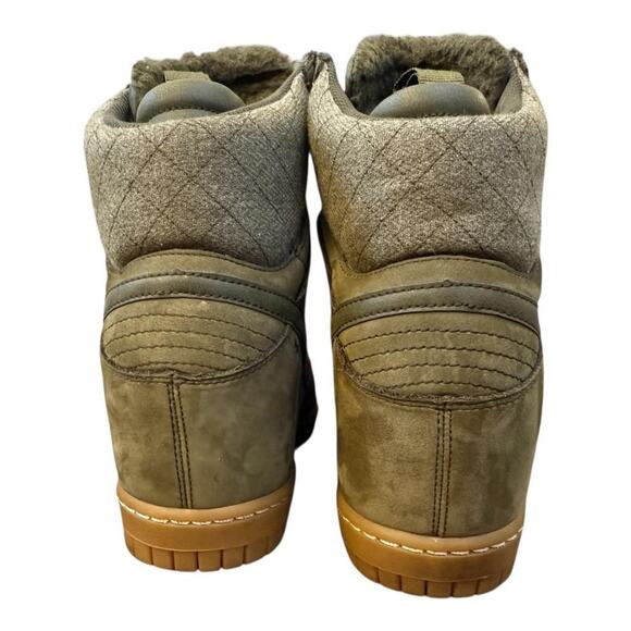 Nike Women Size 7 Dunk Sky High Sneakerboot Dark Loden Anthracite - Picture 5 of 10